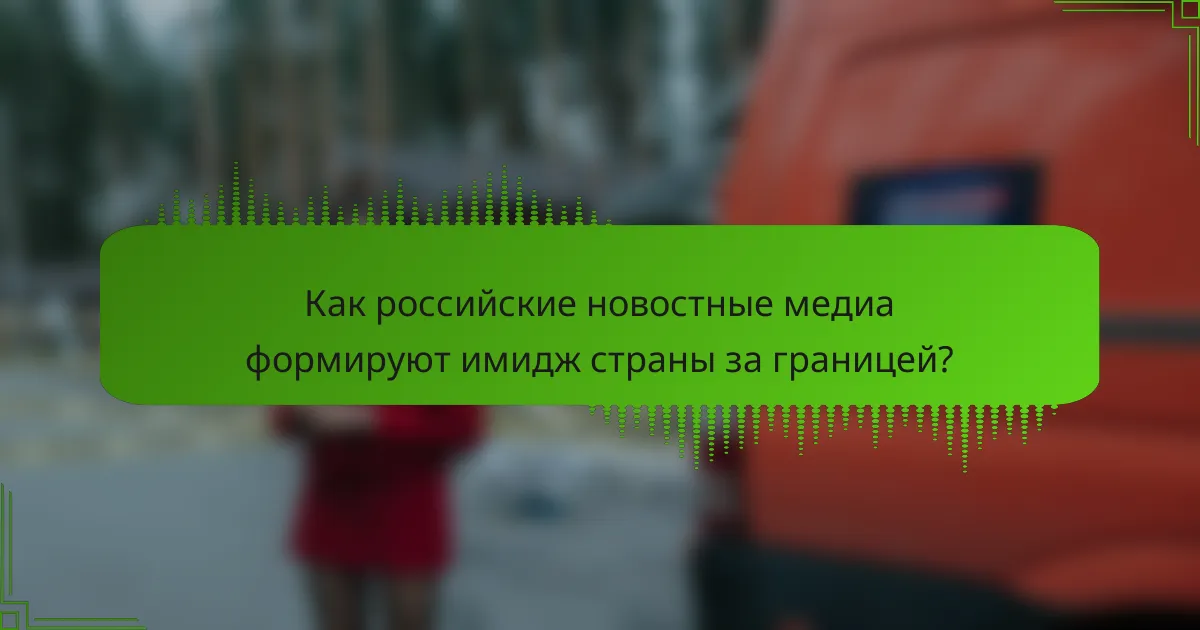 Как российские новостные медиа формируют имидж страны за границей?